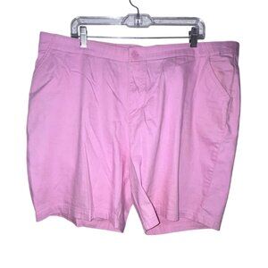 Pink Riders By Lee Relaxed Fit Bermuda Shorts Cotton Stretch